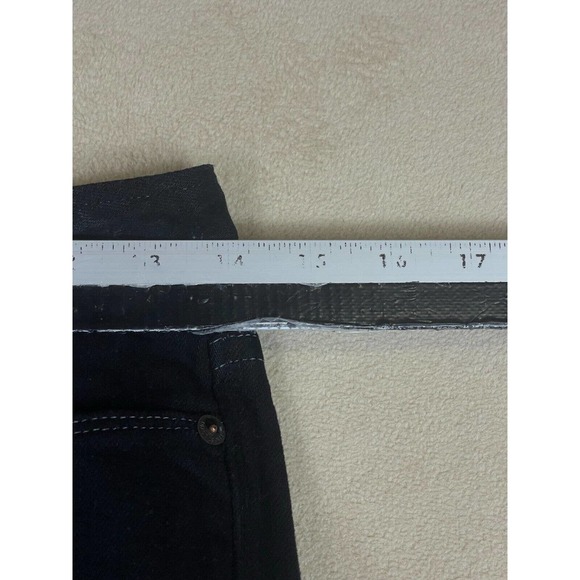 Earnest Sewn Harlan Cigarette Leg Jeans Womens 25 Black Pockets Low Rise - Picture 10 of 16